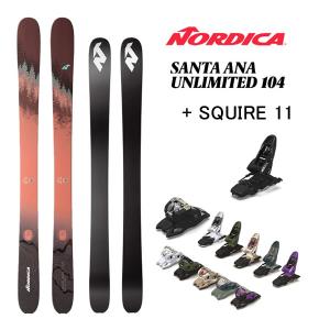 ノルディカ スキー板 nordica SANTA ANA 104 サンタナ104 (23-24 2024) + 24 マーカー SQUIRE 11 ID 110mm｜websports
