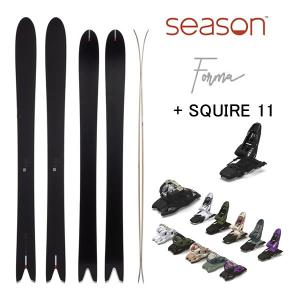 season eqpt スキー板 FORMA フォーマ(23-24 2024) + 24 マーカー SQUIRE 11 ID + 120mmブレーキ｜websports