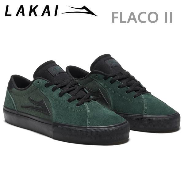 ラカイ スニーカー LAKAI  FLACO 2 PINE/BLACK SUEDE スケシュー スケ...