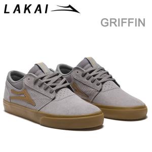 ラカイ スニーカー LAKAI GRIFFIN /  GREY -GUM CORD SUEDE グリフィン ラカイ スケシュー スケートボードシューズ｜websports