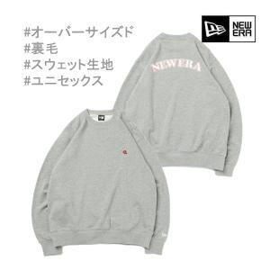 ニューエラ スウェット 暖かい クルーネック オーバーサイズ 裏毛 Baseball Logo グレー(13755384) NEWERA  正規品｜websports