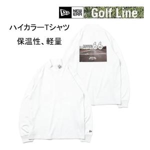 ニューエラ ゴルフ 暖かい 長袖 ハイカラー ウォーム Tシャツ ROUTE 66 フォトプリント(13772332)日本正規品 NEWERA