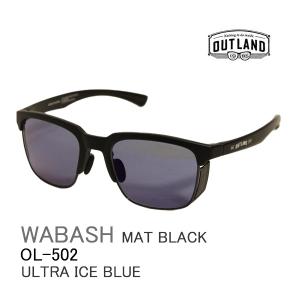 OUTLAND 偏光サングラス OL-502 WABASH  MAT BLACK / ULTRA ICE BLUE  アウトランド 山本光学 偏光サングラス 釣り｜websports
