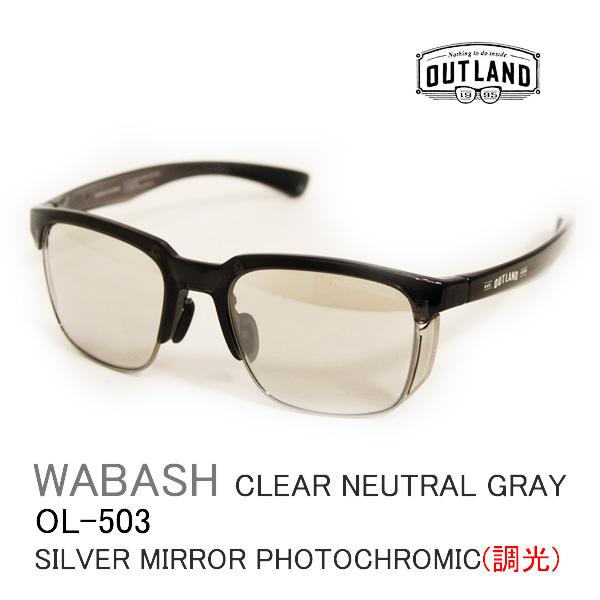 OUTLAND 調光サングラス OL-503 WABASH CLEAR NEUTRAL GRAY /...