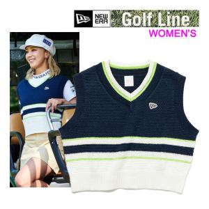 ニューエラ ゴルフ ニットベスト  Women's 鹿の子 ネイビー/ホワイト (14109005) NEWERA  日本正規品｜websports