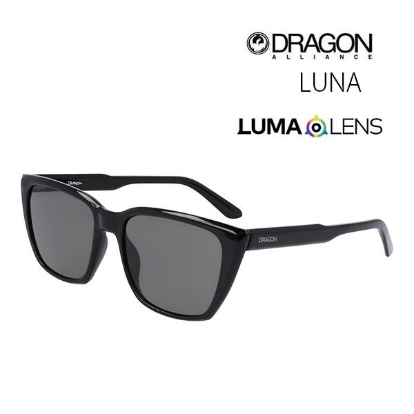 DRAGON ドラゴン サングラス  LUNA 　ルナ　 SHINY BLACK   -LUMALE...