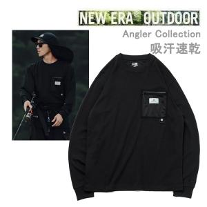 ニューエラ アウトドア フィールド ポケット 長袖 Tシャツ Angler Collection ブラック (14116996) NEWERA  日本正規品｜WebSports