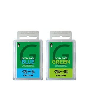 スキー ワックス ガリウム　ワックス　GALLIUM　お買い得ホットワックスセット GREEN・BLUE　各100g　スノーボードワックス｜websports