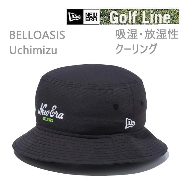 ニューエラ ゴルフ ハット バケット01 BELLOASIS Uchimizu ブラック(14109...