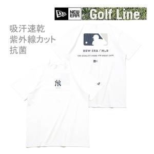 ニューエラ ゴルフ モックネック 半袖 ミッドネック Tシャツ MLB ヤンキース ホワイト(14109057)日本正規品 NEWERA｜websports
