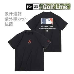 ニューエラ ゴルフ モックネック 半袖 ミッドネック Tシャツ MLB ブレーブス ネイビー(14109059)日本正規品 NEWERA｜websports