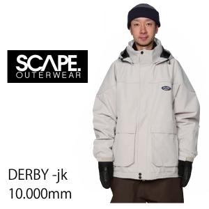 SCAPE エスケープ スノーボードウェア　24-25　DERBY  -jacket  ジャケット/  LIGHT SAND　(2024-2025)　 ウエア　 スノーボード  メンズ・レディース｜websports