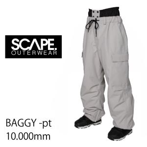 SCAPE エスケープ スノーボードウェア　24-25　BAGGY  -pants  パンツ/  LIGHT SAND　(2024-2025)　 ウエア　  メンズ・レディース｜websports