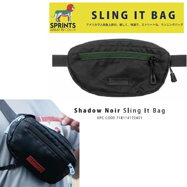 sprints  ランニング　スリングバッグ SLING IT BAG  / SHADOW NOIR...