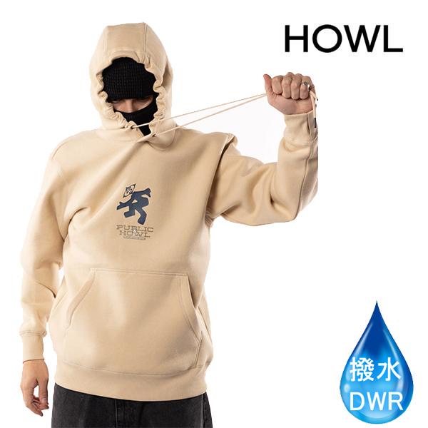 スノーボード 撥水フード HOWL DWR HOODIE / PUBLIC BEIGE（24-25 ...