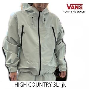 バンズ VANS スノーボードウェア　メンズ　25-26　HIGH country 3L SNOW -jacket / GRAY OLIVE シェルジャケット　(2025-2026)　vans ウエア 爆買