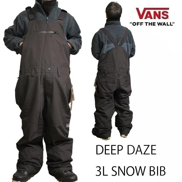 バンズ  VANS スノーボードウェア　メンズ　ビブパンツ 25-26　DEEP DAZE 3L S...