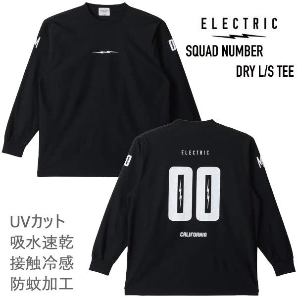 エレクトリック Tシャツ SQUAD NUMBER DRY ロンT 長袖 (E26ST30) / B...