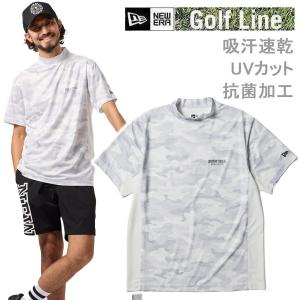 ニューエラ ゴルフ 半袖 ミッドネック Tシャツ Camo カモ ホワイト (14859926) 日本正規品 NEWERA   爆買｜WebSports