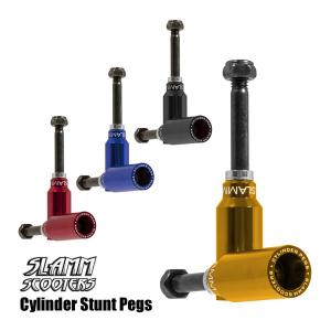 フリースタイルスクーター SLAMM SCOOTERS キックスクーター用ペグ Cylinder Stunt Pegs 4カラー SL541 キックボード ペグ｜websports