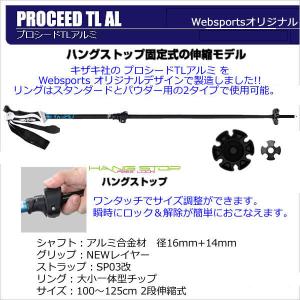スキーストック 伸縮 100〜125cm We...の詳細画像2