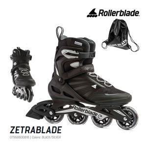 ローラーブレード インラインスケート 大人 ZETRABLADE Men Black-Silver 男性用 ゼトラブレード ROLLERBLADE｜websports