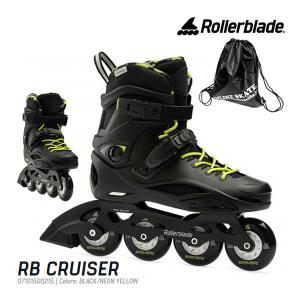 ローラーブレード インラインスケート 大人 2023 RB CRUISER Blk-Neon Yel 07101500215 RBクルーザー ROLLERBLADE｜websports