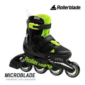 ローラーブレード キッズ インラインスケート MICROBLADE ブラック×グリーン 07221900T83 マイクロブレード ROLLERBLADE 子供 ジュニア｜websports