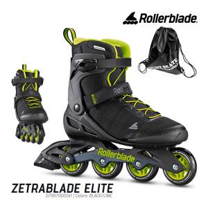 インラインスケート ローラーブレード 初心者 大人 ゼトラブレード ELITE Black-Lime 男性用  メンズ ROLLERBLADE｜WebSports