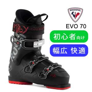 ロシニョール スキーブーツ EVO 70 ブラック レッド（23-24 2024) ROSSIGNOL スキーブーツ 初心者向け｜websports