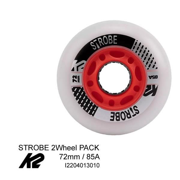 インラインスケート K2 ケーツー スペアウィール  STROBE 2-WHEEL PACK  72...
