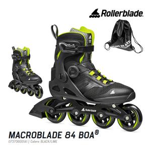 ローラーブレード インラインスケート 大人 2023 MACROBLADE 84 BOA Men 男性用 Blk-Lime マクロブレード 84 ボア ROLLERBLADE｜websports