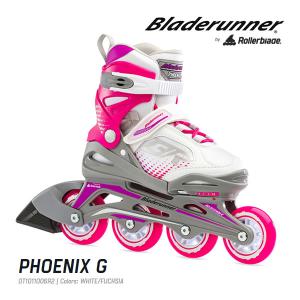 インラインスケート ジュニア ブレードランナー PHOENIX G ホワイト×フクシア 0T1011006R2 ローラーブレード キッズ  子供｜websports