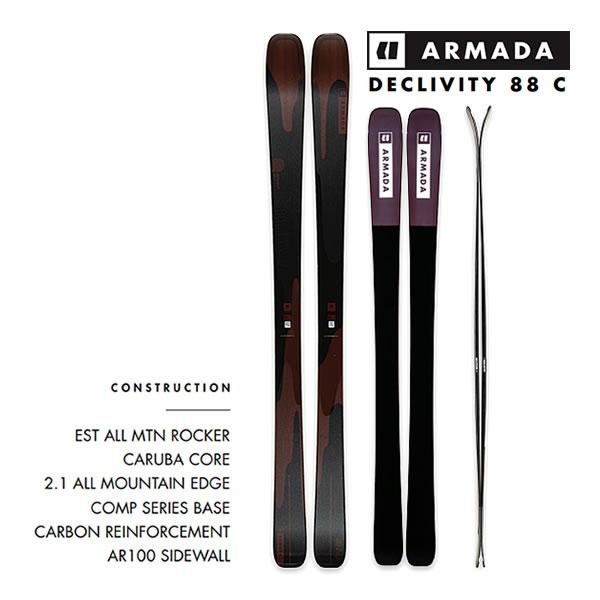 アルマダ スキー板 ディクリビティー 88C ARMADA DECLIVITY 88C  単品 (板...