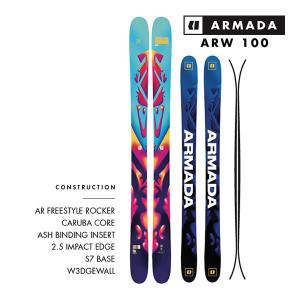 アルマダ スキー板 エーアールダブル 100 ARMADA ARＷ 100 単品 (板のみ) (23-24 2024)日本正規品｜websports