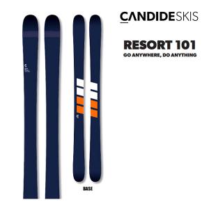 CANDIDE SKIS キャンディッド スキー 2024 RESORT 101 リゾート101 スキー板 単品 (板のみ) 23-24 日本正規品｜websports