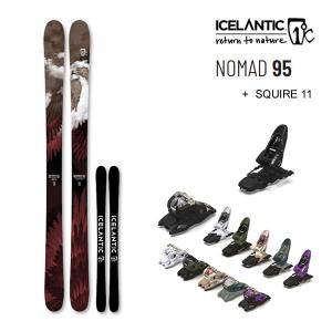 ICELANTIC スキー 2024 NOMAD 95 ノマド95 (23-24) + 24 マーカー SQUIRE 11 GW 100mm ブレーキ アイスランティック スキー