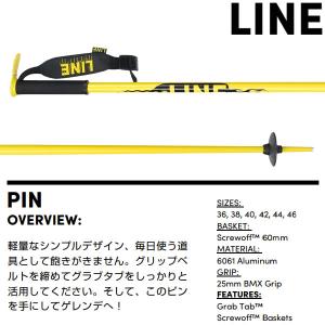 ライン スキーポール 2024 PIN Bla...の詳細画像1