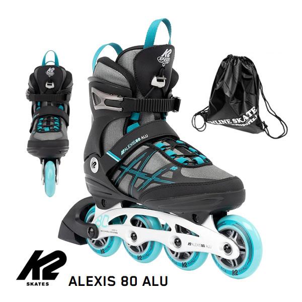 (21-26cm販売) K2 インラインスケート 大人 ALEXIS 80 ALU Womens ケ...