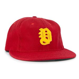 EBBETS FIELD FLANNELS(エベッツ) / 帽子 ベースボールキャップ ウール USA製 / DAIEI STARS 1949 VINTAGE BALLCAP / RED / メンズ｜websports