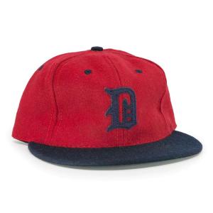 EBBETS FIELD FLANNELS(エベッツ) / 帽子 ベースボールキャップ ウール USA製 / DELAND RED HATS 1939 VINTAGE BALLCAP / RED / メンズ｜websports