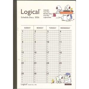 【メール便ＯＫ】ナカバヤシ　2026　ロジカルダイアリー　月間ノートタイプ　A5　NS-A502-2...