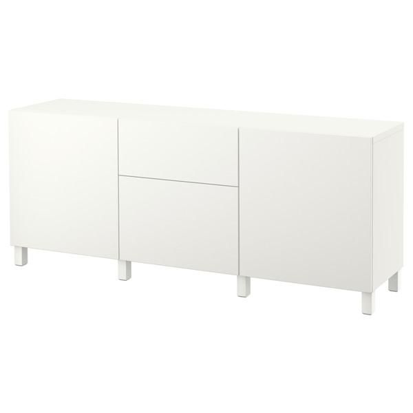 [IKEA/イケア/通販]BESTA ベストー収納コンビネーション 引き出し付, ホワイト/ラップヴ...