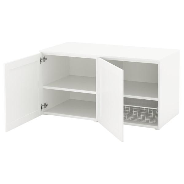 [IKEA/イケア/通販]PLATSA プラッツァ収納ベンチ, ホワイト/サンニダール ホワイト,1...