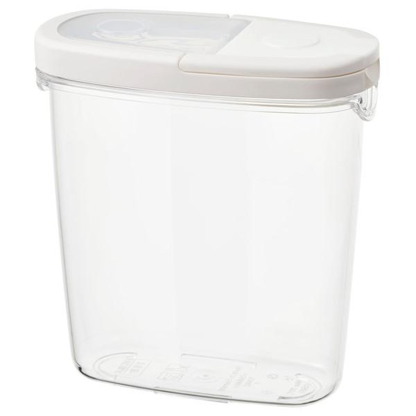 【IKEA/イケア/通販】IKEA 365+ 乾燥食品用容器 ふた付き, 透明/ホワイト[A](10...