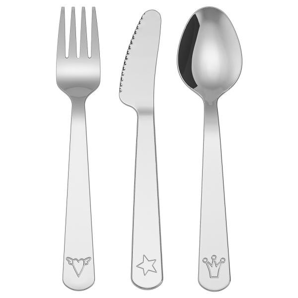 [IKEA/イケア/通販]FABLER ファブレル カトラリー3点セット, ステンレススチール[A]...