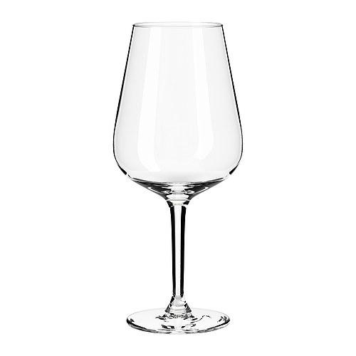 IKEA/イケア HEDERLIG 赤ワイングラス, クリアガラス