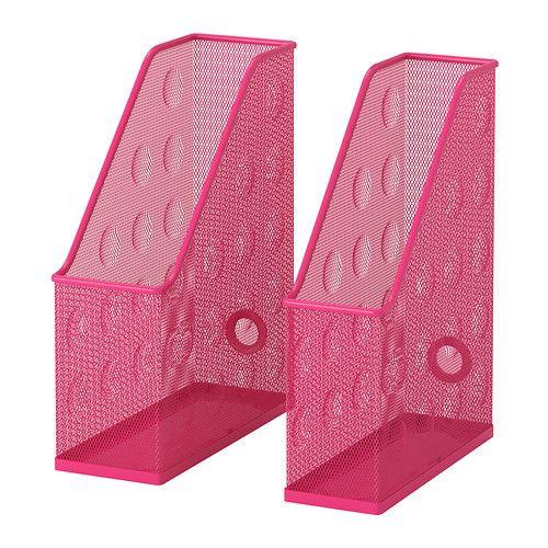 IKEA/イケア DOKUMENT マガジンファイル2個セット, ピンク