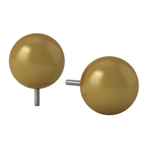 IKEA/イケア VASENTLIG フィニアル, ゴールドカラー