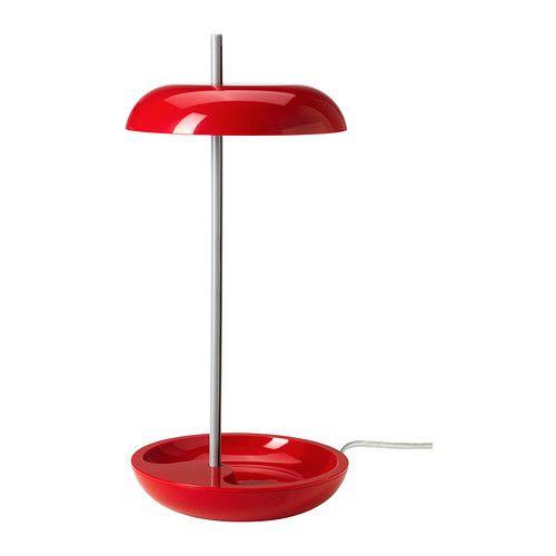 IKEA/イケア LEKARYD LEDテーブルランプ, レッド